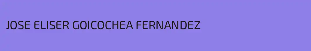 JOSE ELISER GOICOCHEA FERNANDEZ